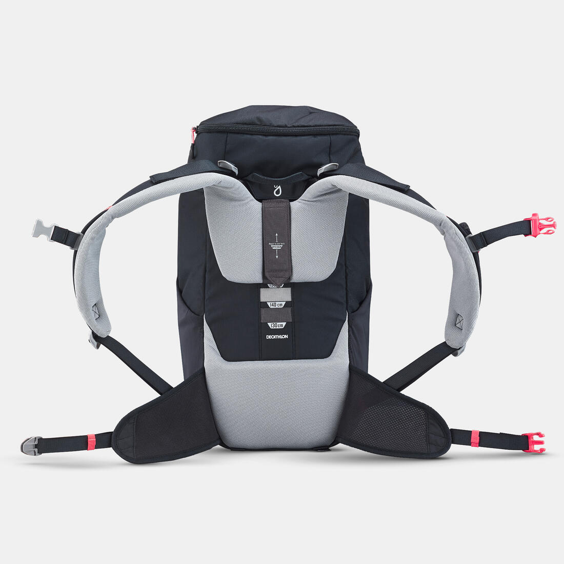 Mochila de senderismo de 28 L negra para niños de 7 a 15 años MH500 - Image 8