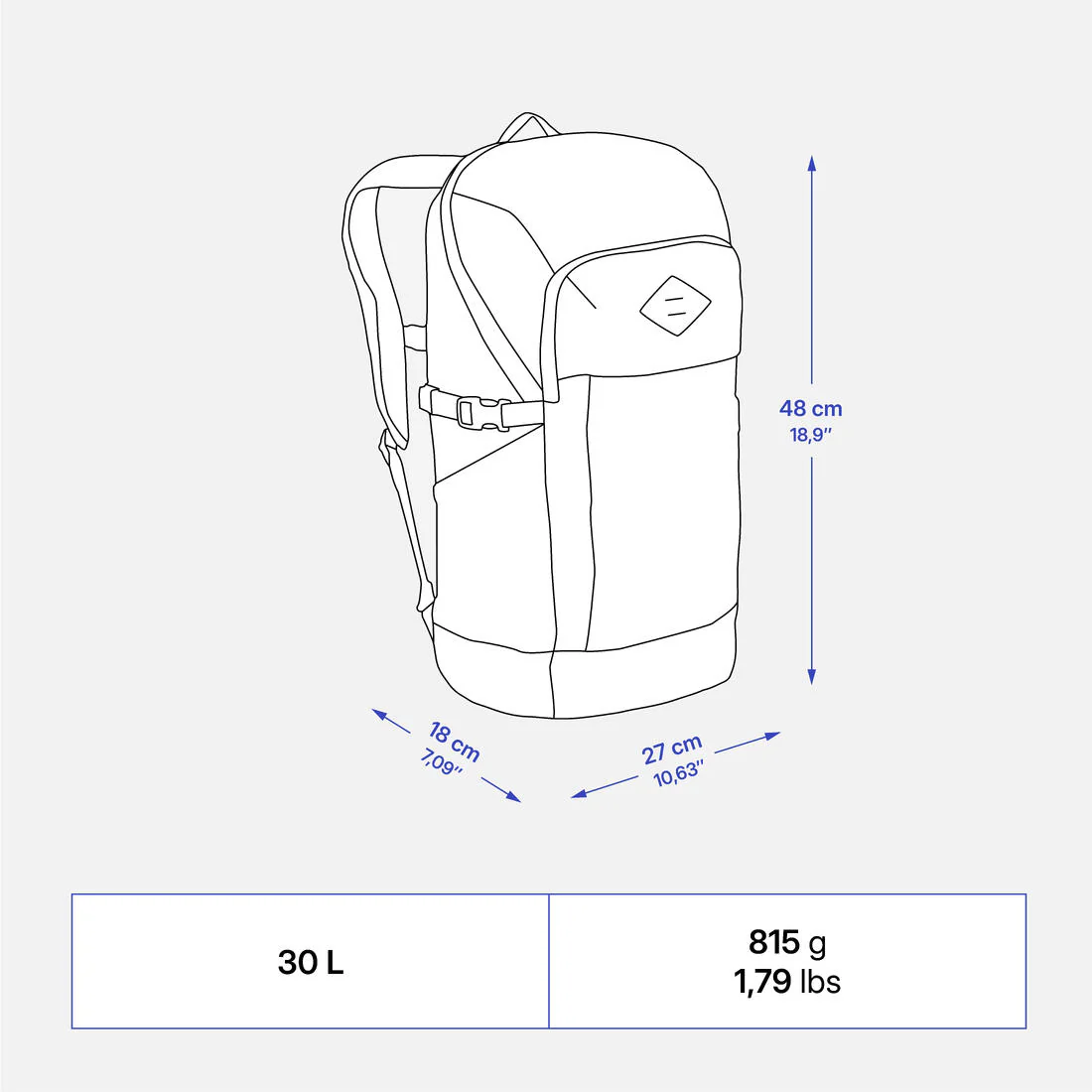Mochila de senderismo de 30 L NH Arpenaz 500 - Image 7