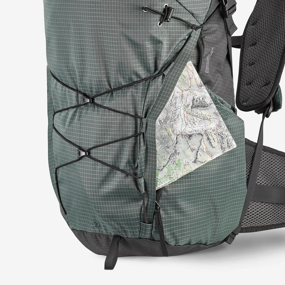 Mochila de senderismo de montaña con apertura rolltop de 22 L MH500 Light - Image 24