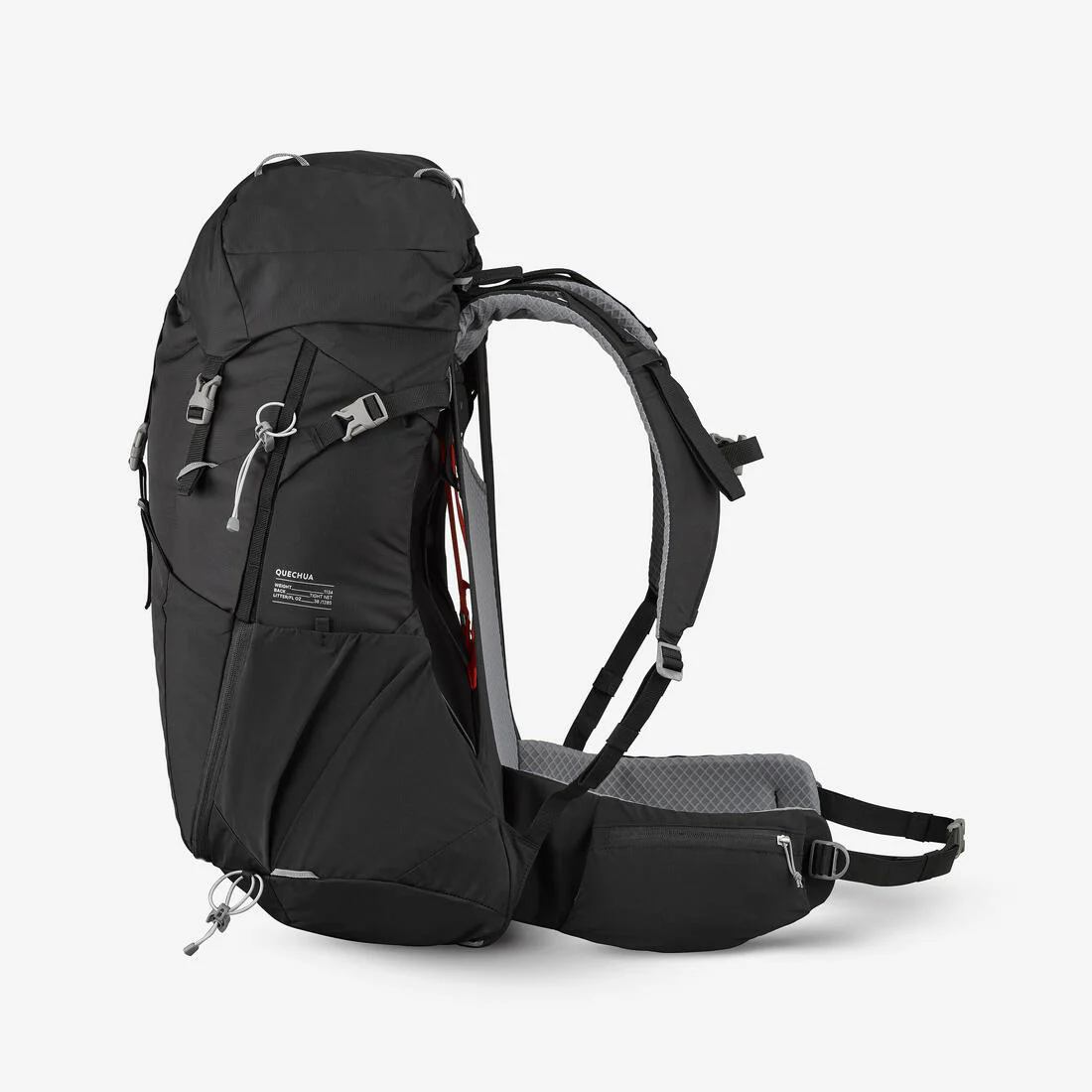 Mochila de senderismo de montaña de 38 L negra MH500 - Image 21