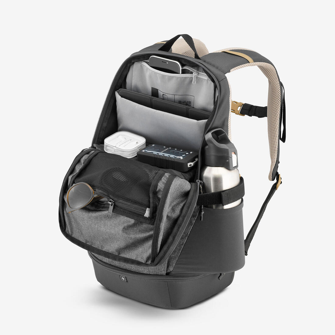 Mochila de senderismo isotérmica de 20 L gris MH Arpenaz 500 - Image 5