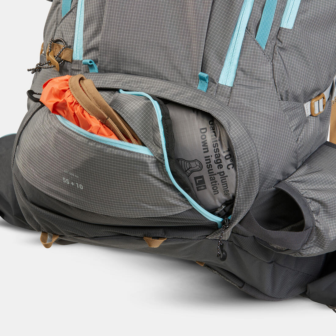 Mochila de trekking de 55+10 L para mujer MT500 Air - Image 13