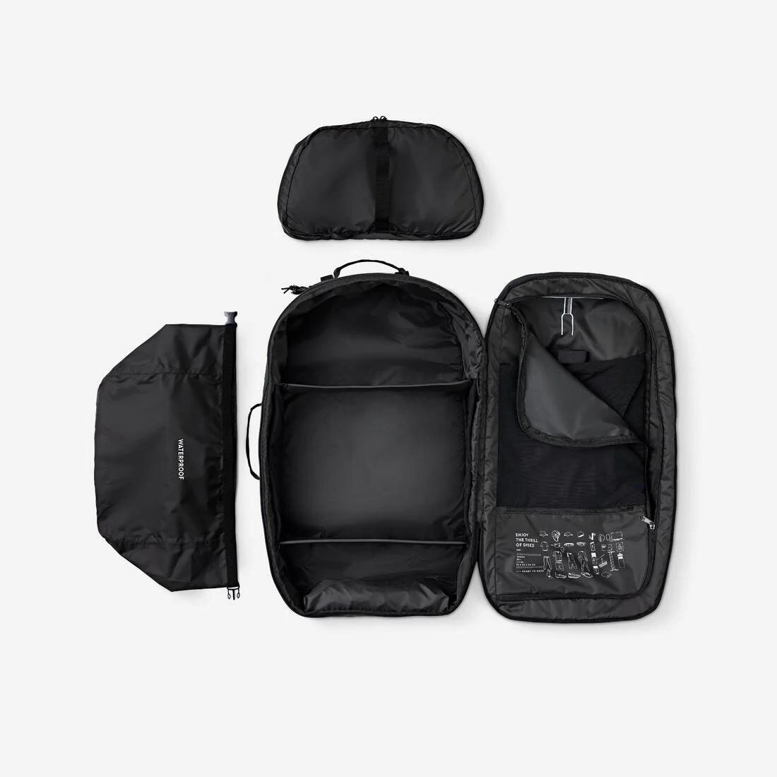 Mochila de triatlón negra de 60 L Van Rysel - Image 3
