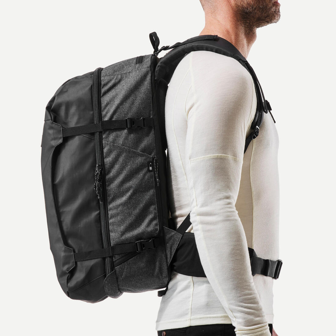 Mochila de viaje de 40 L negra 500 Organizer - Image 25