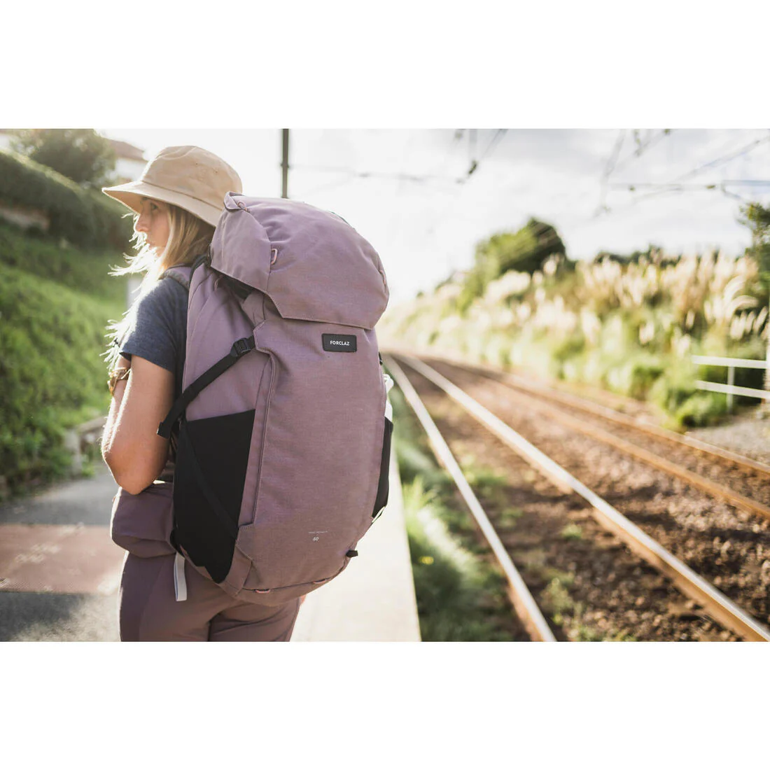 Mochila de viaje y trekking con apertura tipo maleta de 60 + 6 L Travel 900 - Image 13