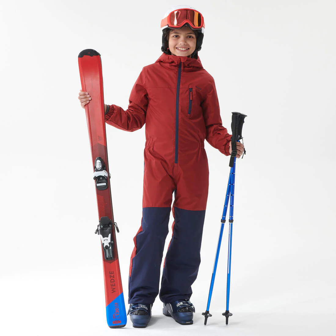 Mono de Esquí y Nieve Niños Wedze Suit 100 Burdeos Azul - Image 7