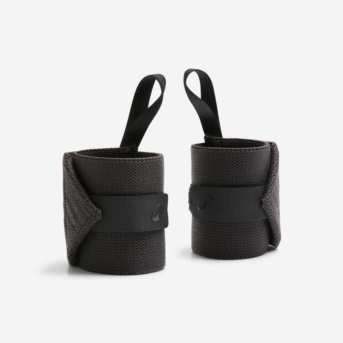 Muñequera de compresión de musculación gris carbono - Image 3