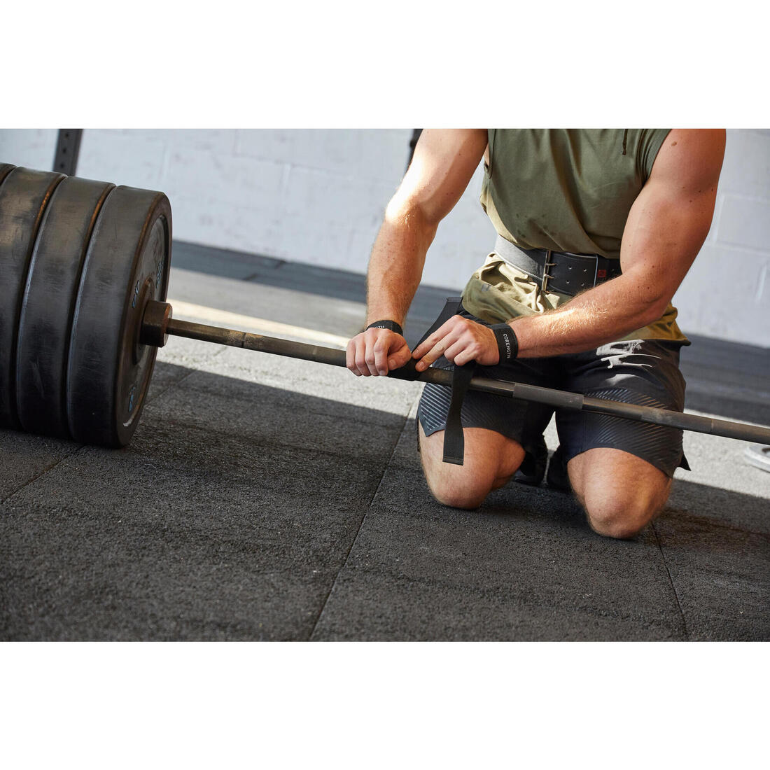 Muñequeras de musculación negras Lifting Strap - Image 12