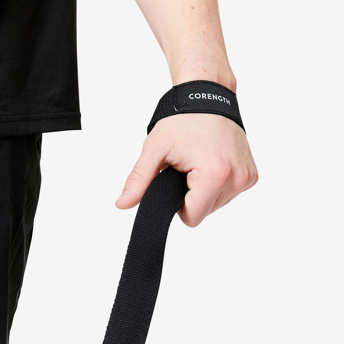 Muñequeras de musculación negras Lifting Strap - Image 6