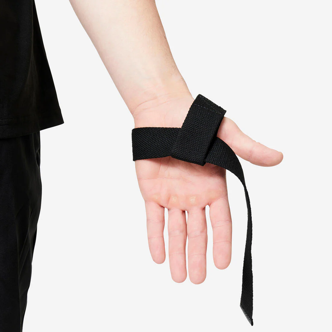 Muñequeras de musculación negras Lifting Strap - Image 7