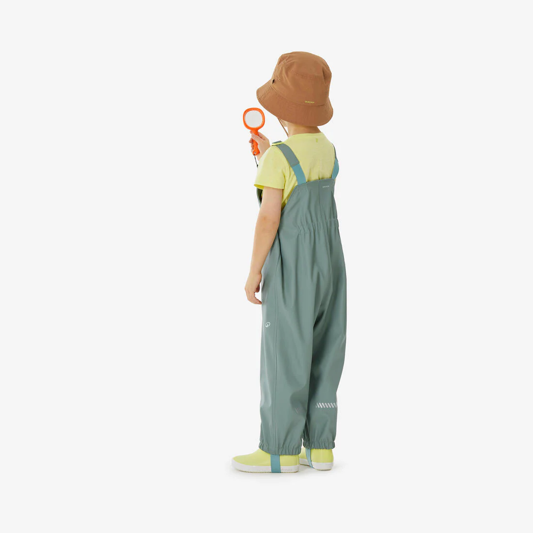 Overol de senderismo impermeable verde para niños de 2 a 6 años MH900 - Image 2