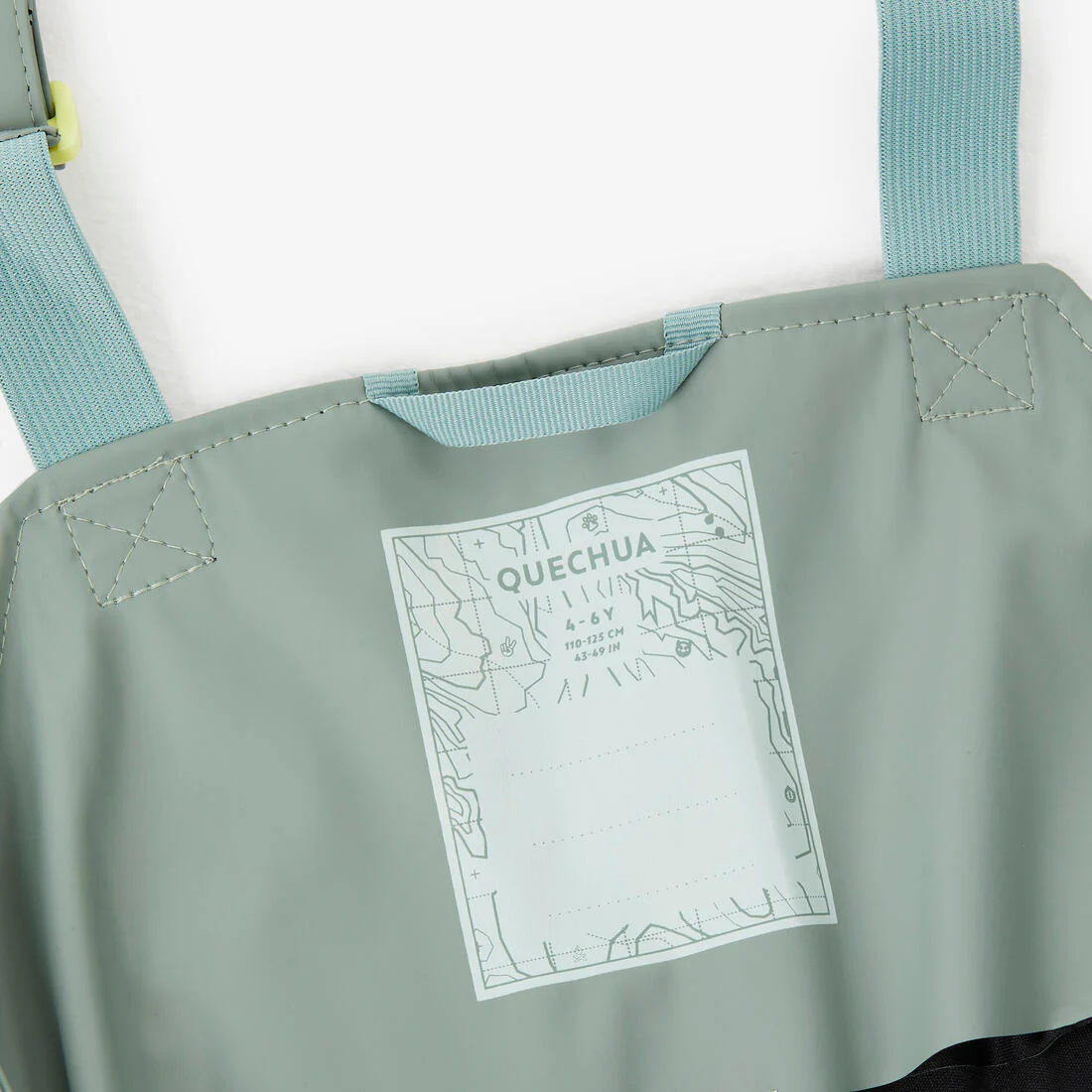 Overol de senderismo impermeable verde para niños de 2 a 6 años MH900 - Image 9