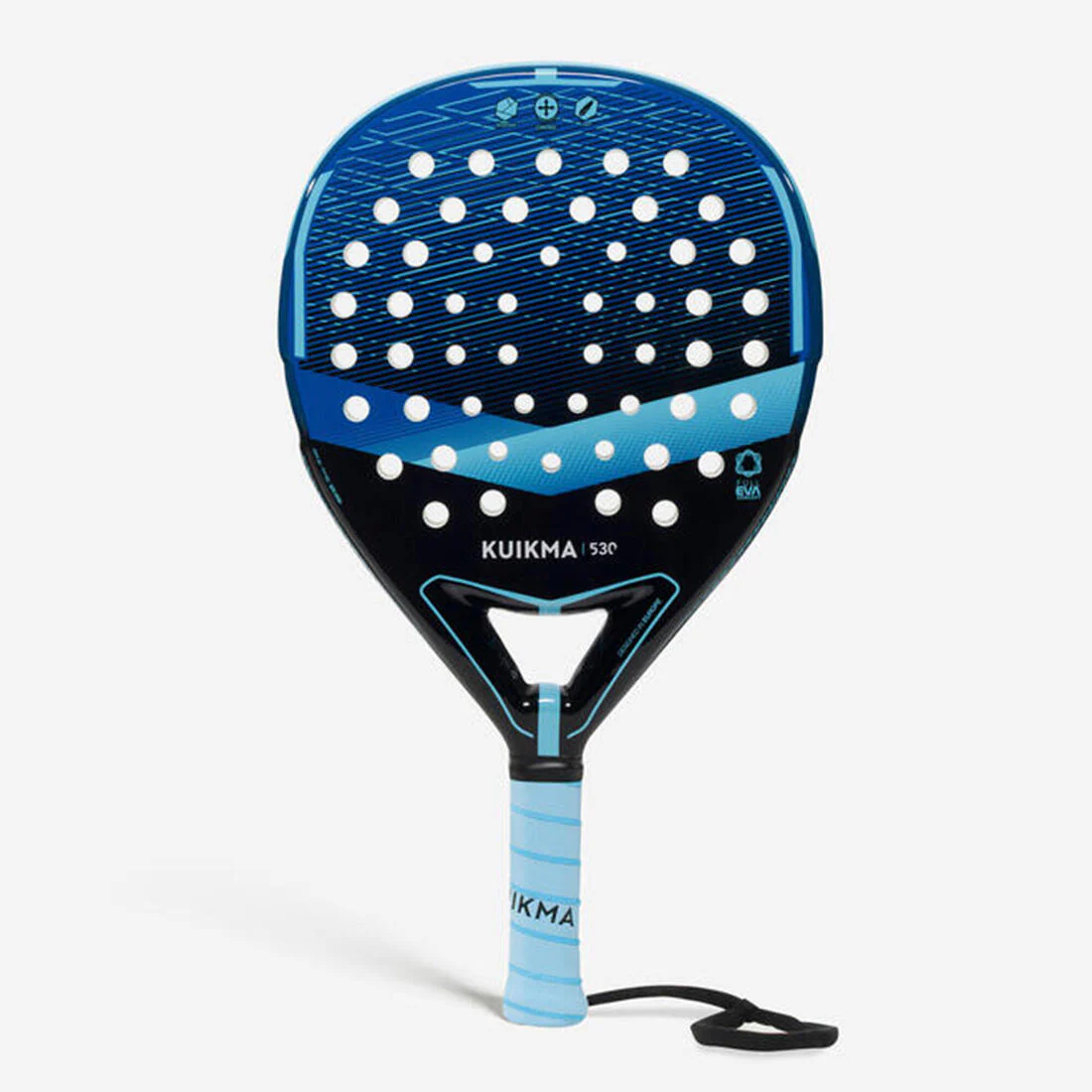 Pala de pádel negra y azul para adulto Kuikma PR 530