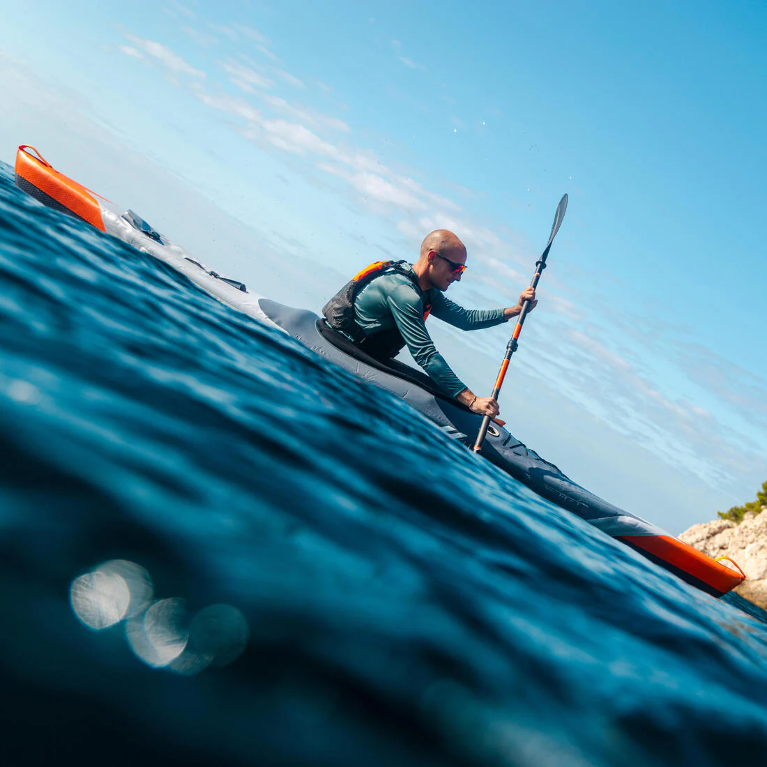 Pala Kayak X500 Carbono Desmontable Ajustable 2 Partes 210-220 cm - Image 7