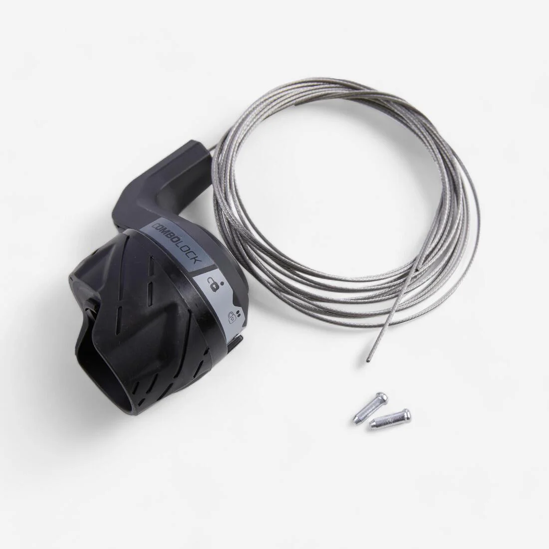 Palanca de bloqueo con 3 posiciones, 2 cables y tracción de 18 mm V2 Combolock