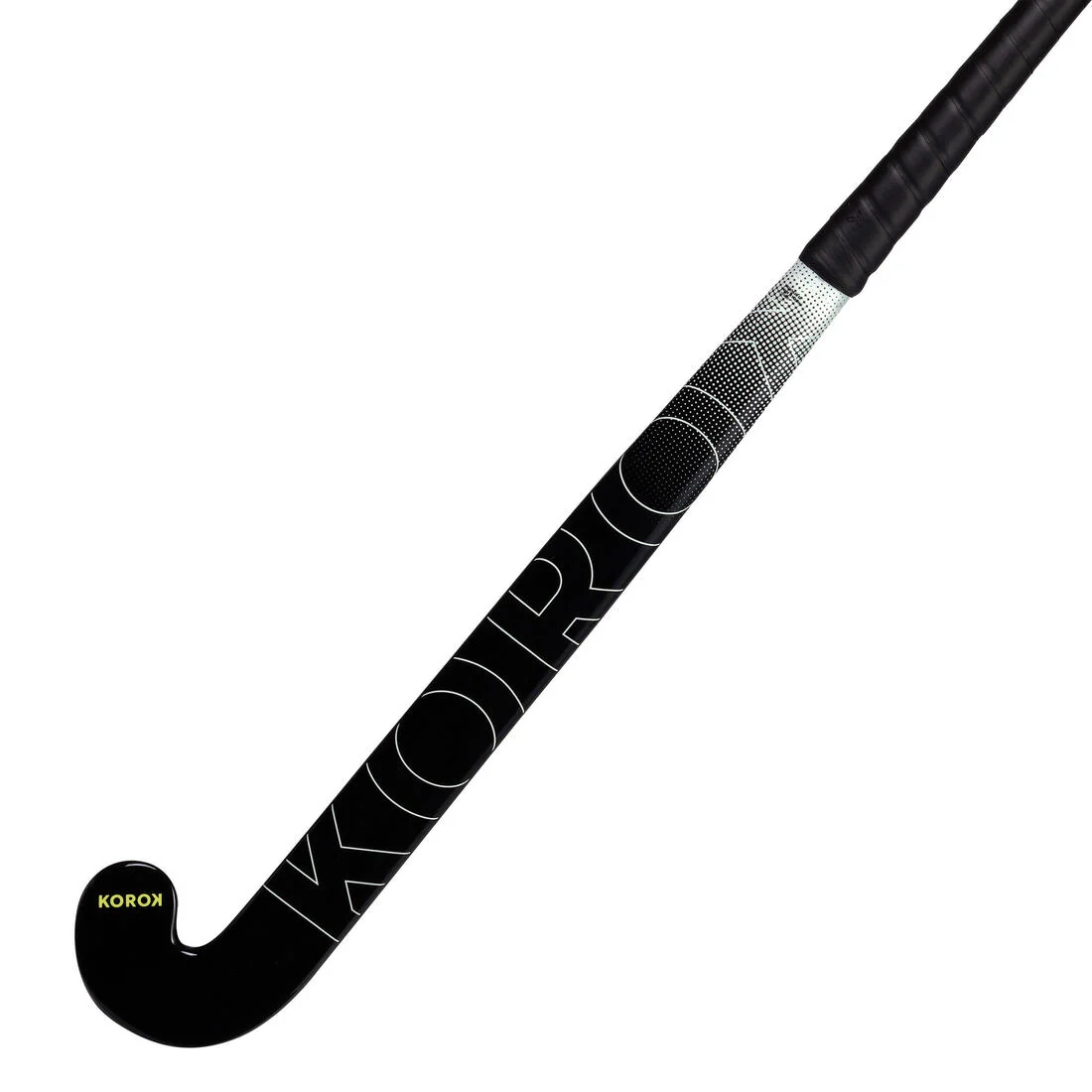 Palo de hockey sobre hierba de fibra de vidrio y midbow negro para adulto FH100 - Image 4