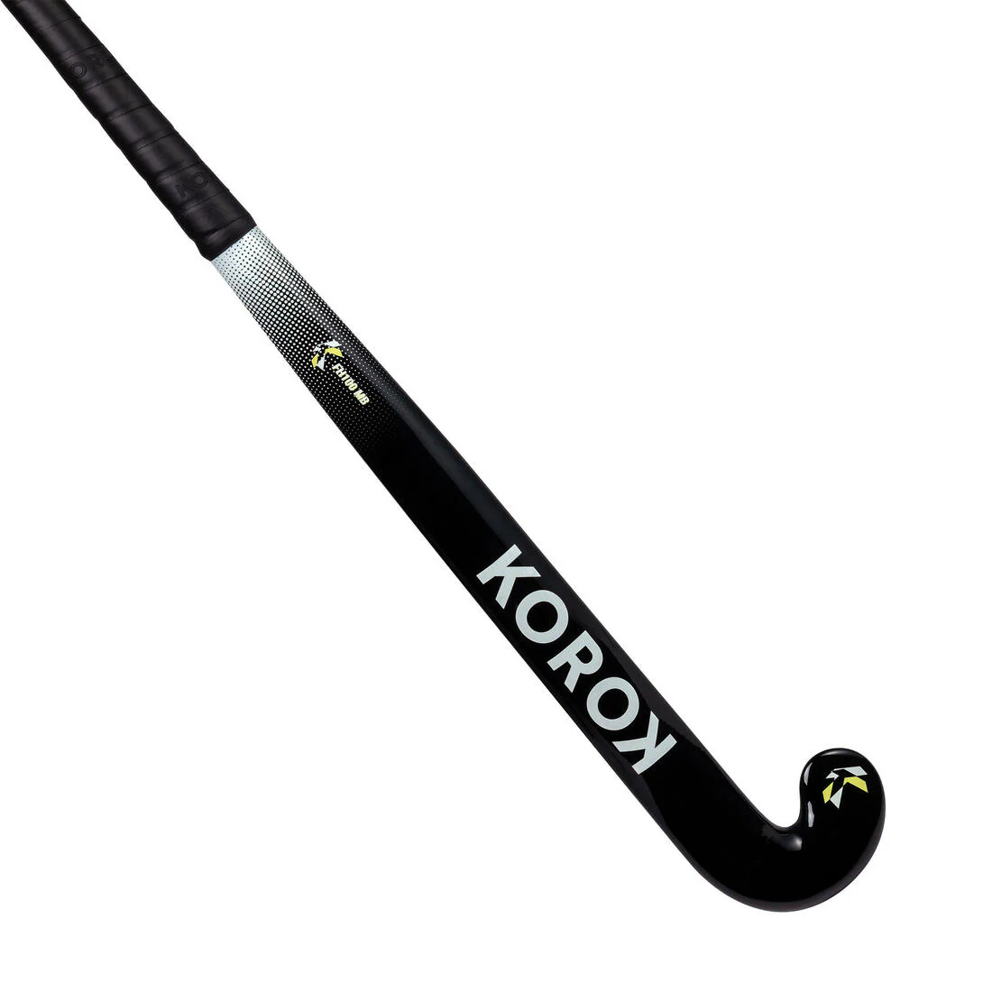 Palo de hockey sobre hierba de fibra de vidrio y midbow negro para adulto FH100 - Image 5