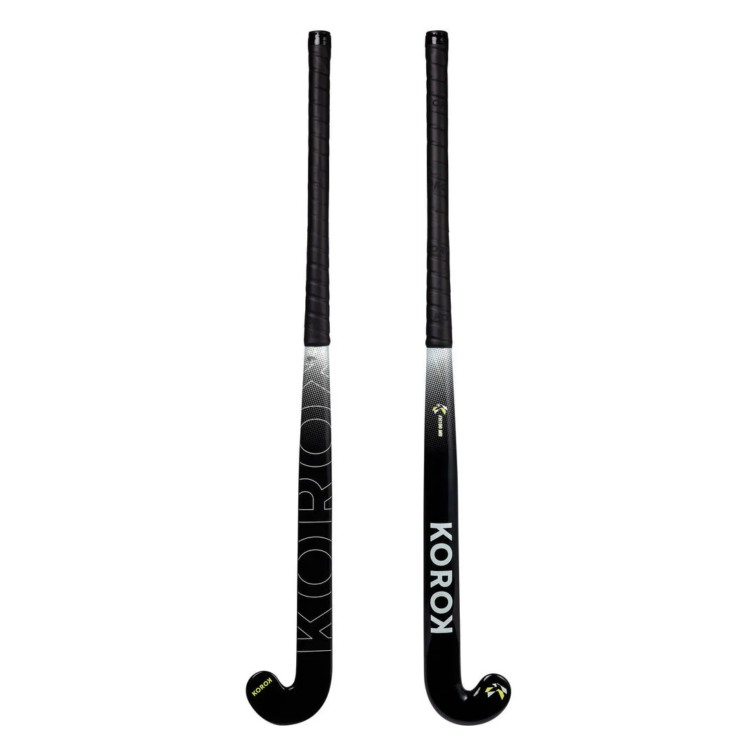 Palo de hockey sobre hierba de fibra de vidrio y midbow negro para adulto FH100 - Image 6