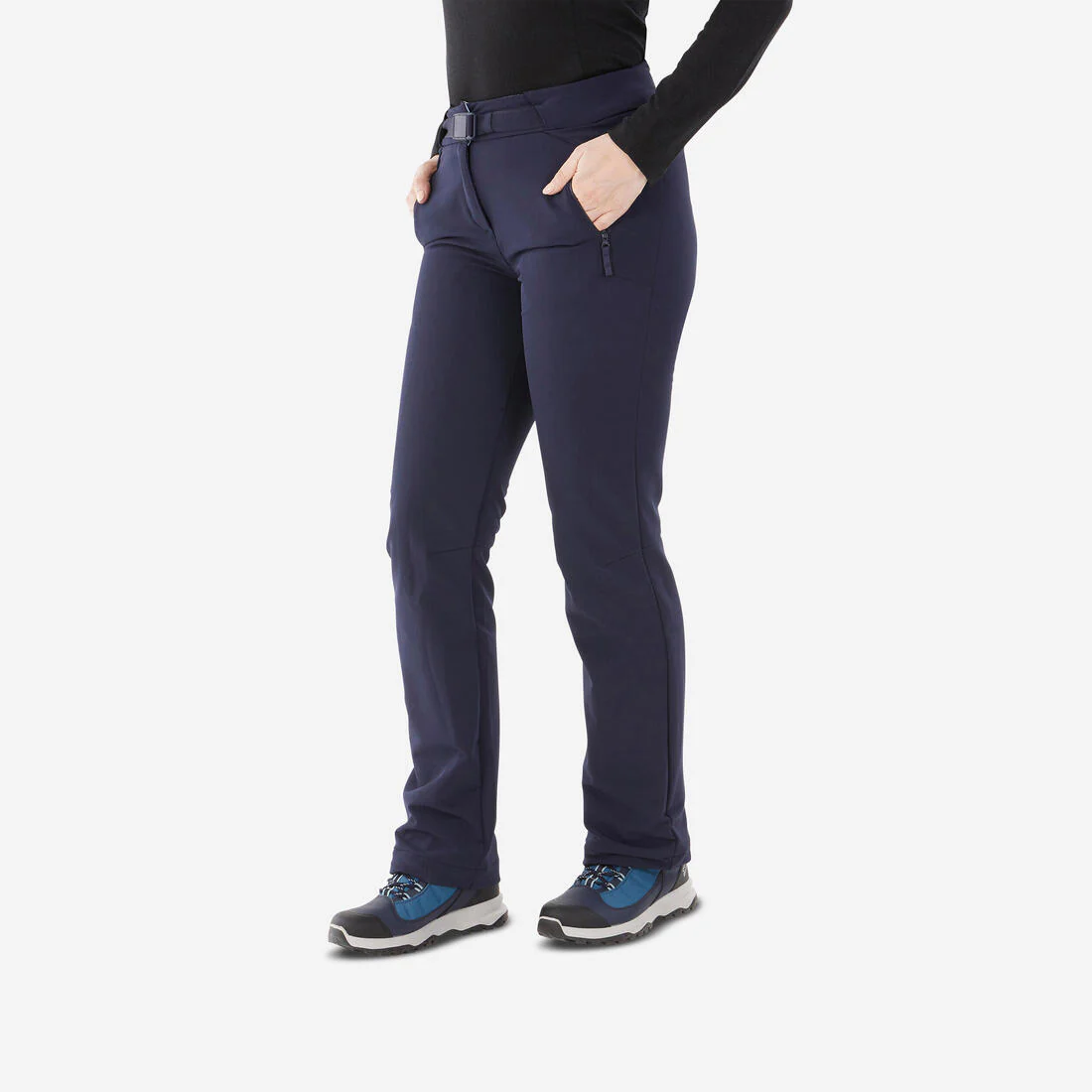 Pantalón cálido de senderismo nieve mujer SH500 azul
