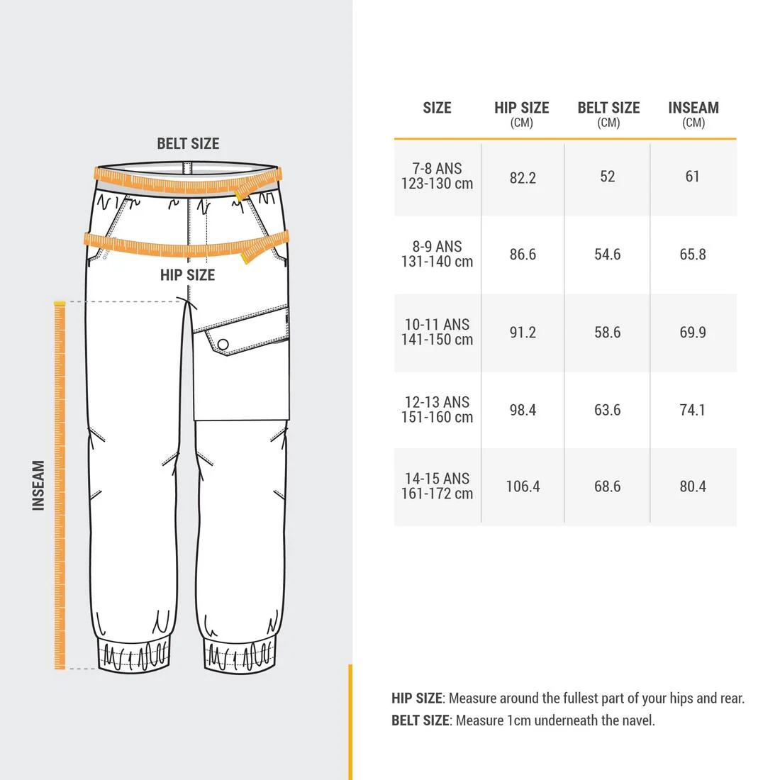 Pantalón cálido perlante de senderismo para niños 7-15 años SH100 TW - Image 3