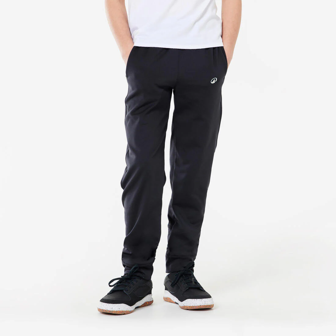 Pantalón cálido, sintético transpirable S500 niño GIMNASIA INFANTIL negro liso
