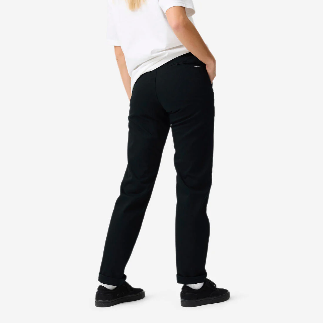 Pantalón chino de skateboarding negro CN500 Heavy - Image 4