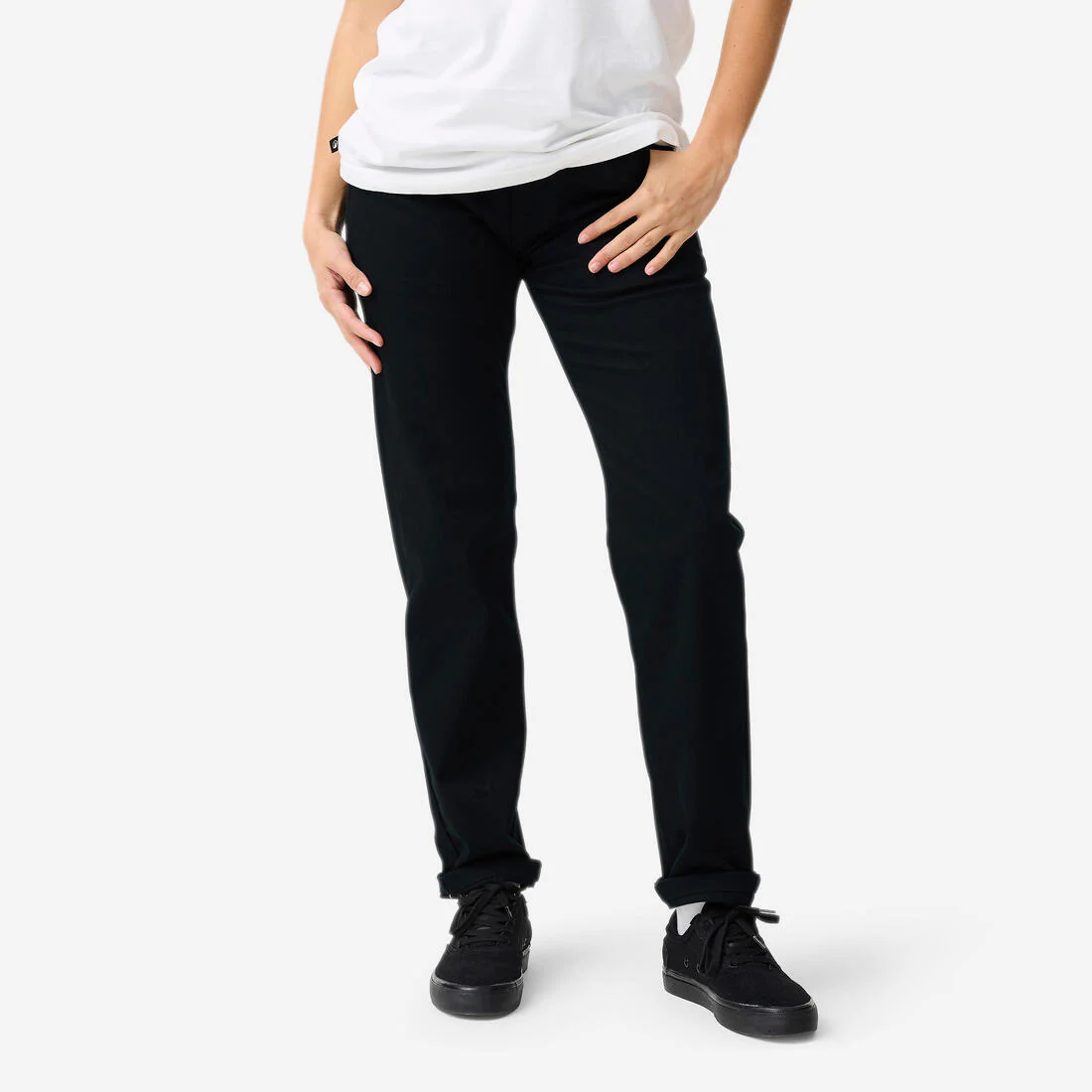 Pantalón chino de skateboarding negro CN500 Heavy - Image 7