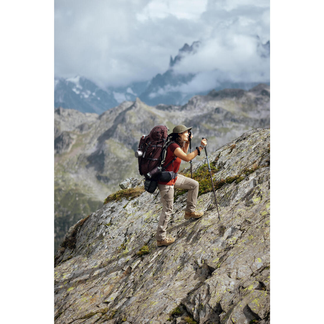 Pantalón convertible de trekking en montaña 2 en 1 para mujer MT500 - Image 22