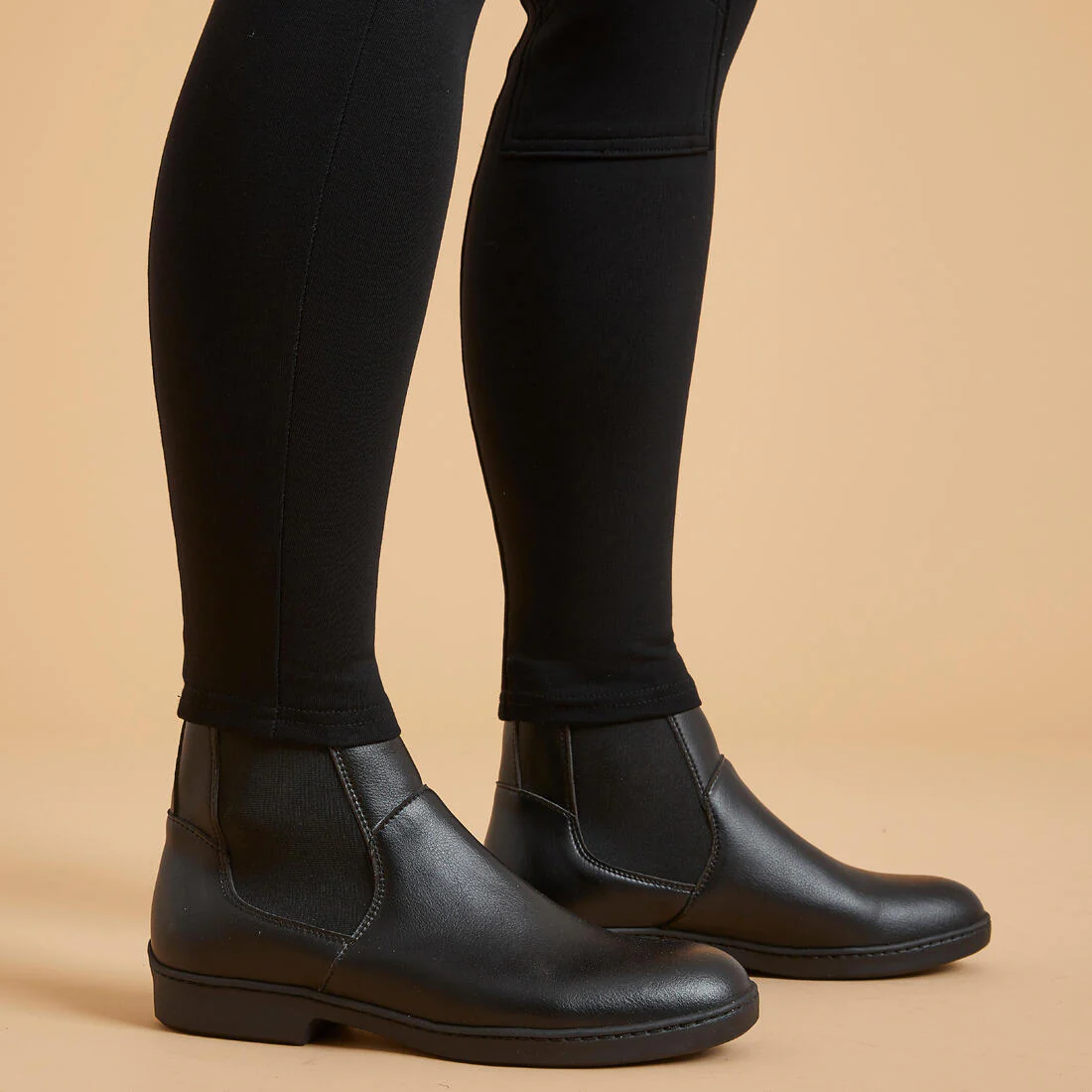 Pantalón de equitación negro para mujer 100 - Image 5