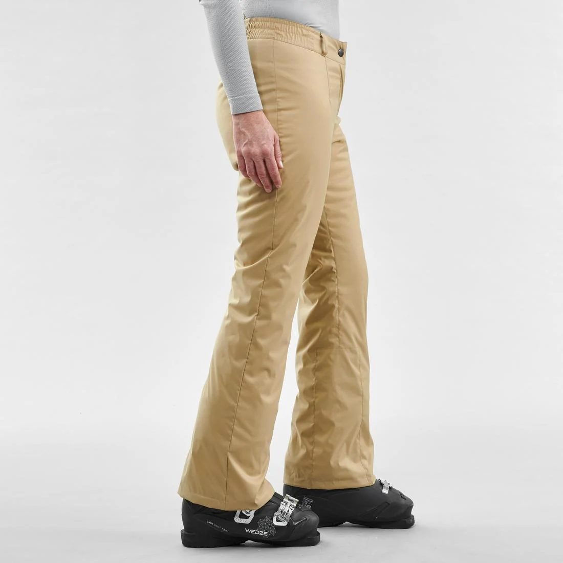 PANTALÓN DE ESQUÍ CÁLIDO MUJER 100 - BEIGE - Image 4