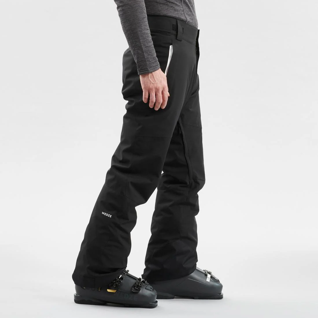 Pantalón de esquí cálido y ajustable negro para hombre 500 - Image 2