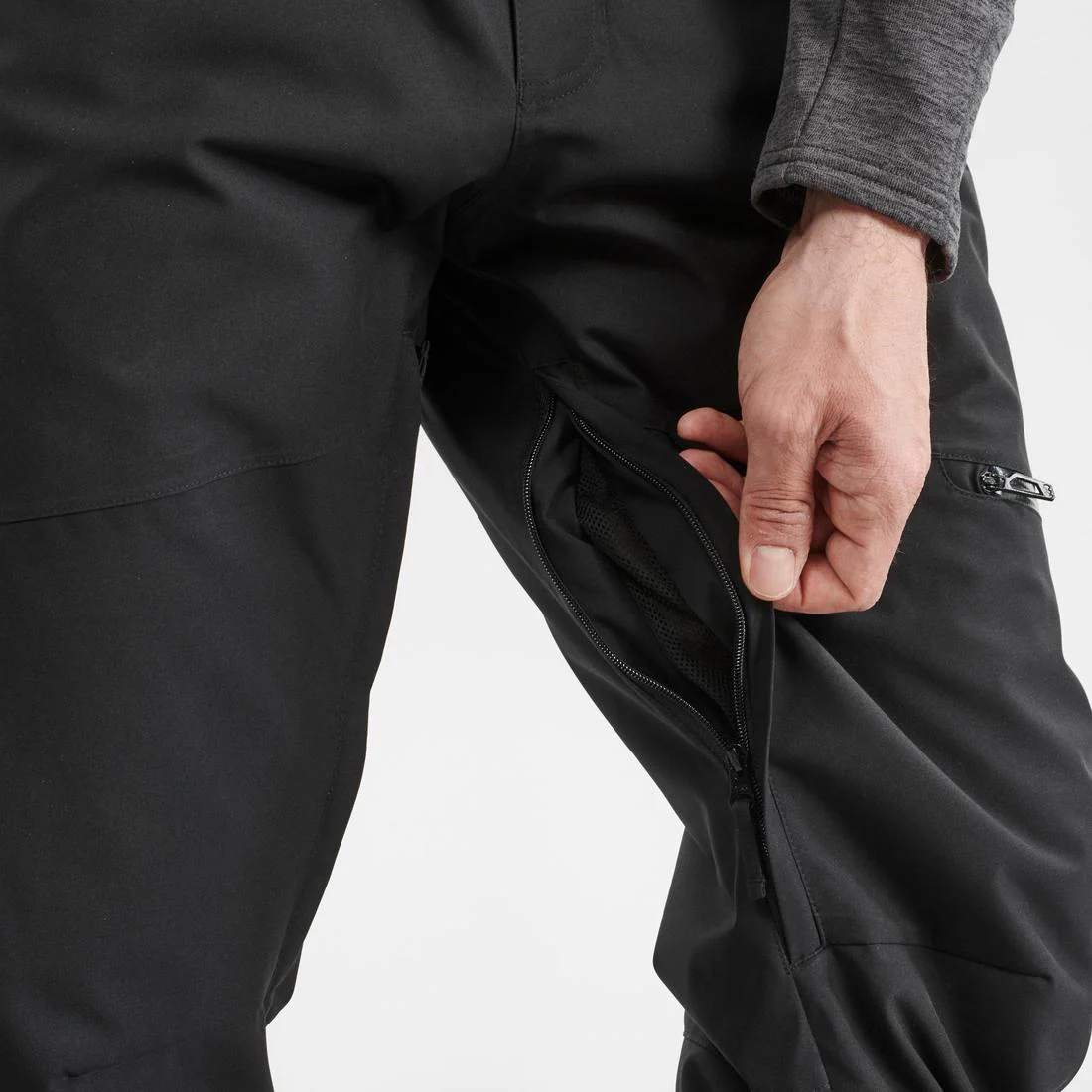 Pantalón de esquí cálido y ajustable negro para hombre 500 - Image 5