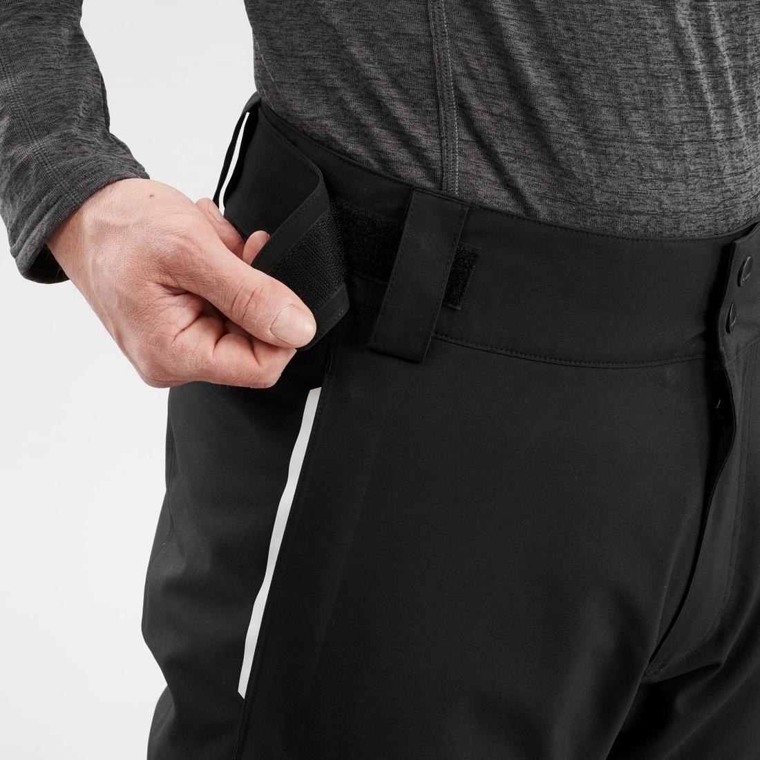 Pantalón de esquí cálido y ajustable negro para hombre 500 - Image 7