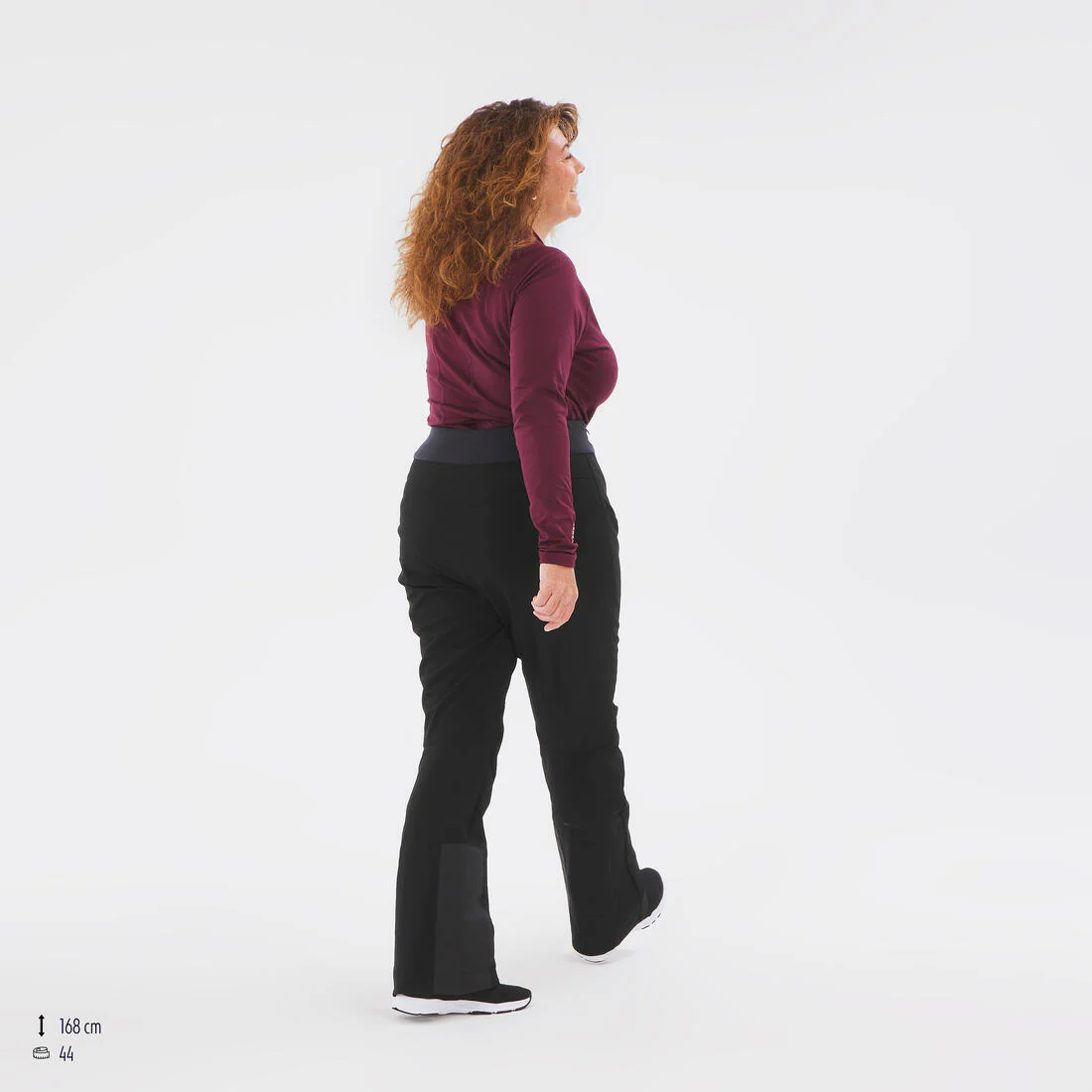 Pantalón de esquí cálido y ajustado negro para mujer 500 - Image 16