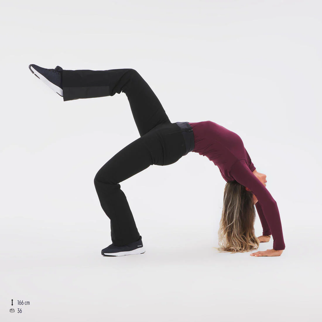 Pantalón de esquí cálido y ajustado negro para mujer 500 - Image 18