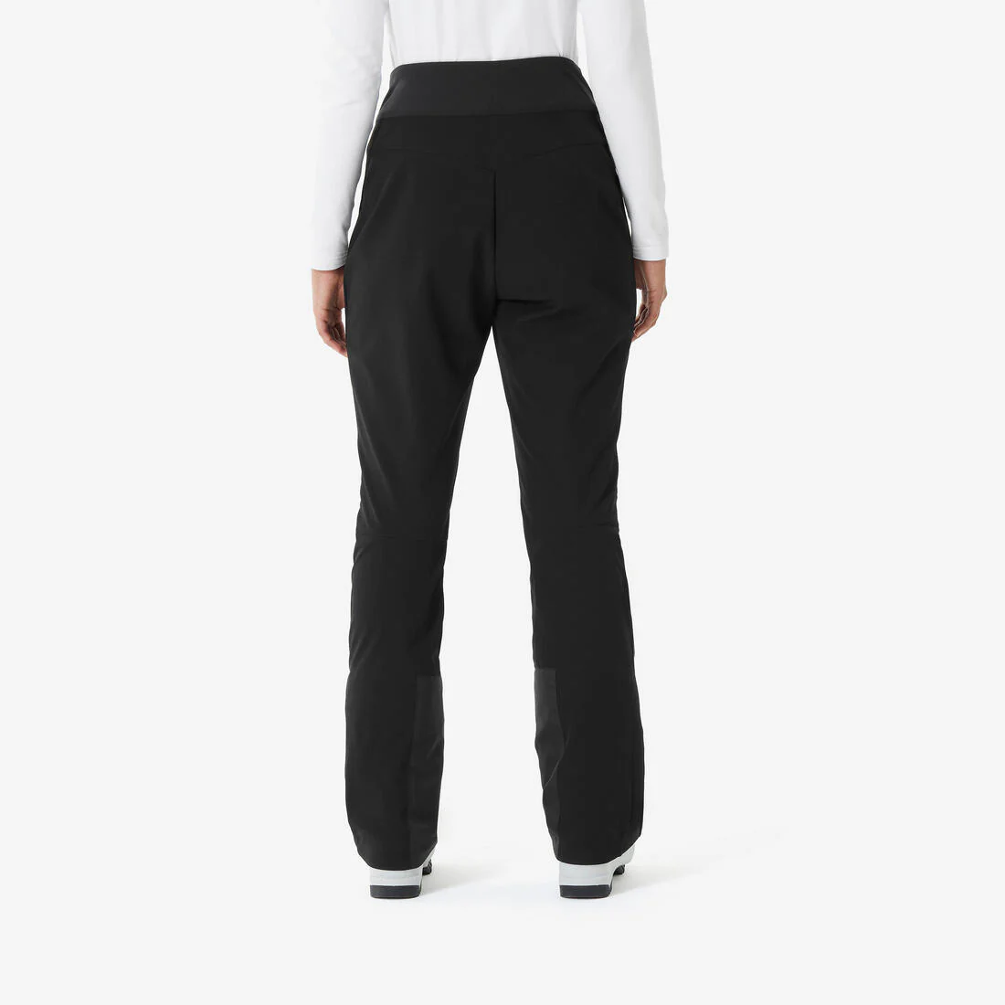 Pantalón de esquí cálido y ajustado negro para mujer 500 - Image 3
