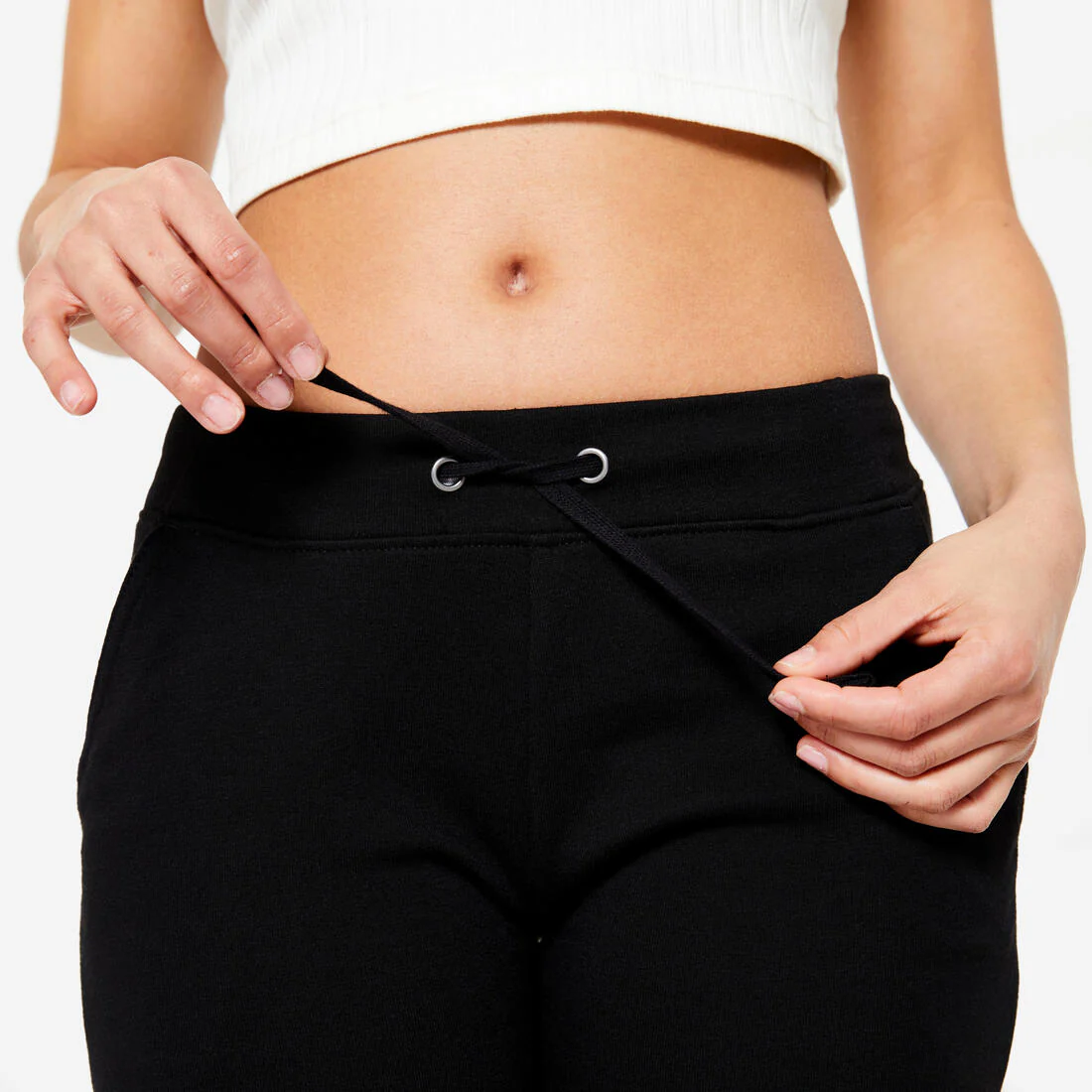 Pantalón de fitness negro para mujer 500 slim - Image 3