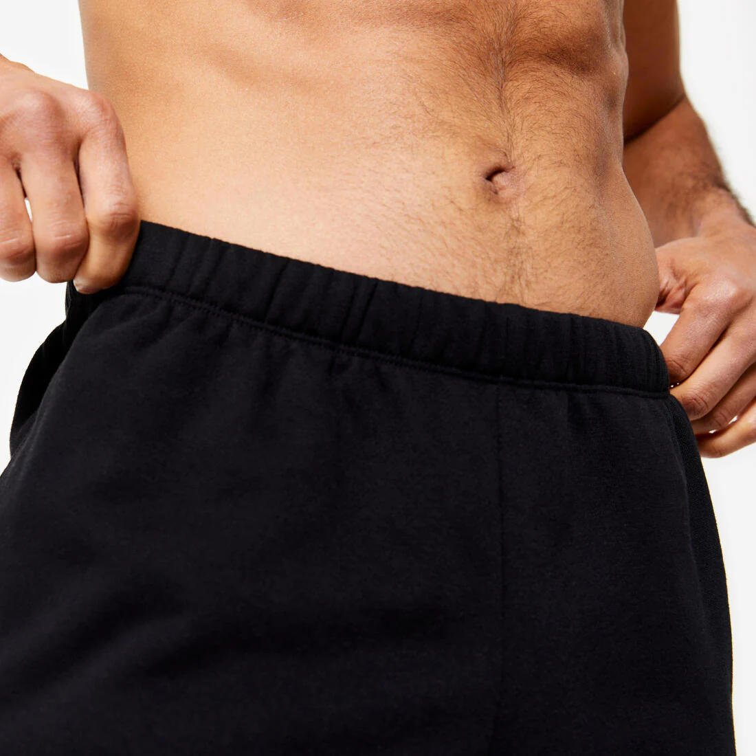Pantalón de fitness tipo jogger cálido negro para hombre 100 - Image 5