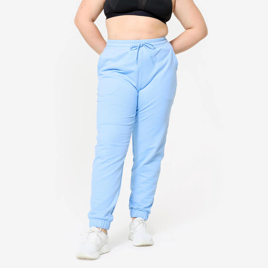 Pantalón de fitness tipo jogger de algodón para mujer 500 - Image 2