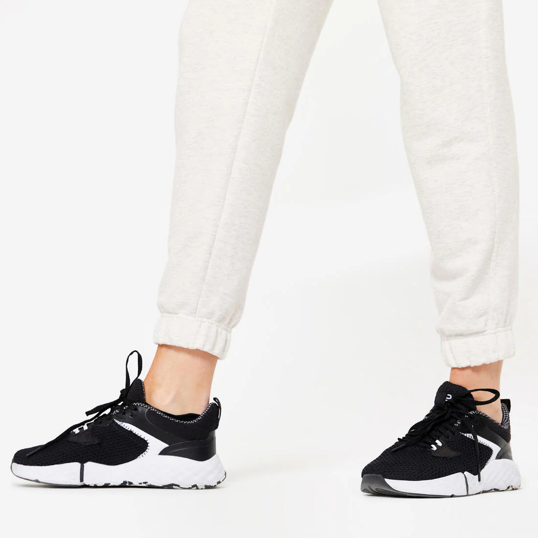 Pantalón de fitness tipo jogger de algodón para mujer 500 - Image 21