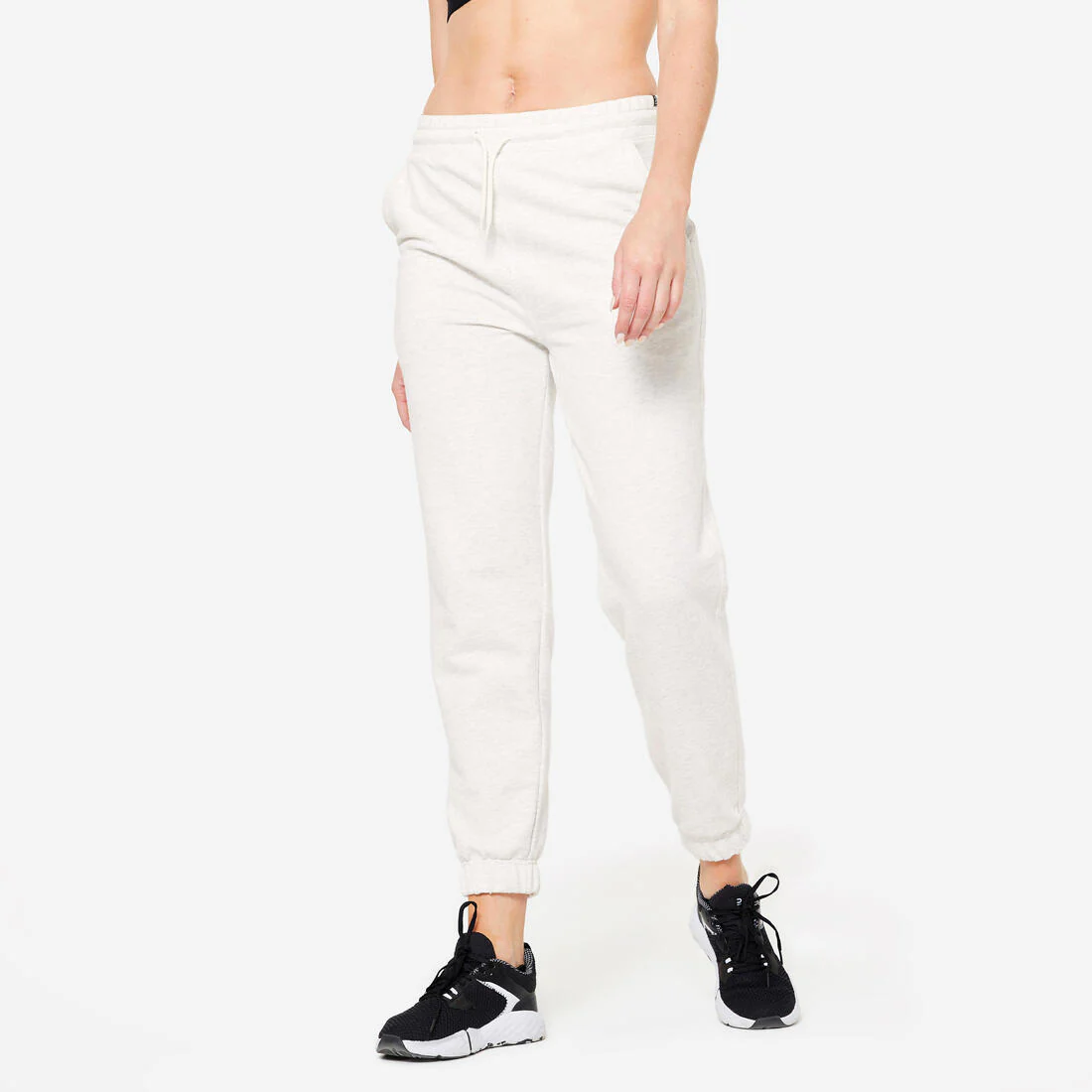 Pantalón de fitness tipo jogger de algodón para mujer 500 - Image 4