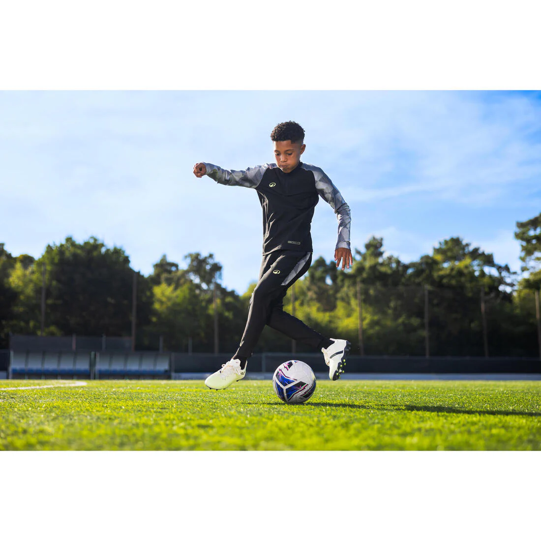 Pantalón de futbol azul marino para niños Viralto Jr - Image 17