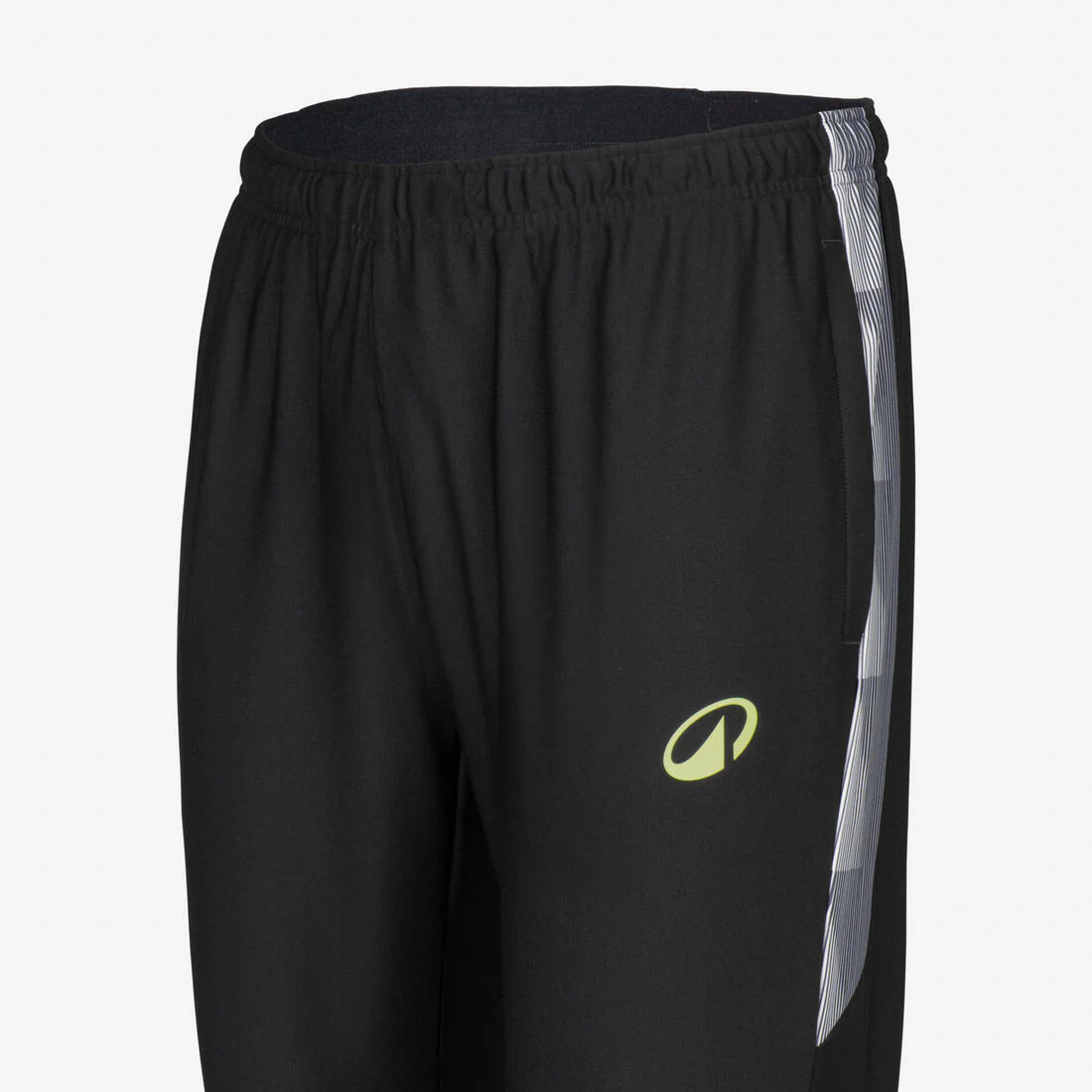 Pantalón de futbol de entrenamiento negro con amarillo para adulto Viralto Wave - Image 5