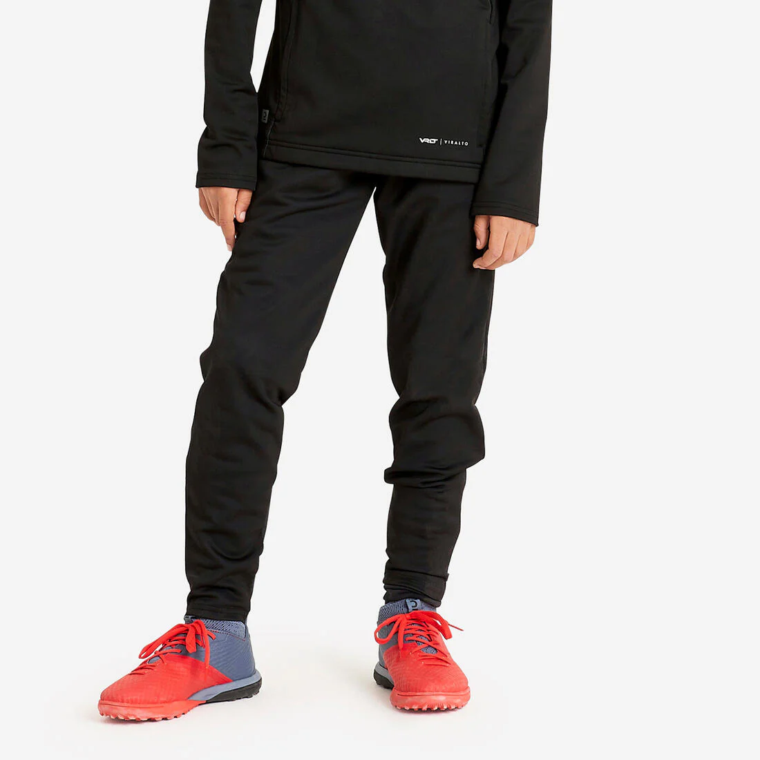 Pantalón de futbol gris carbono y negro Viralto Club