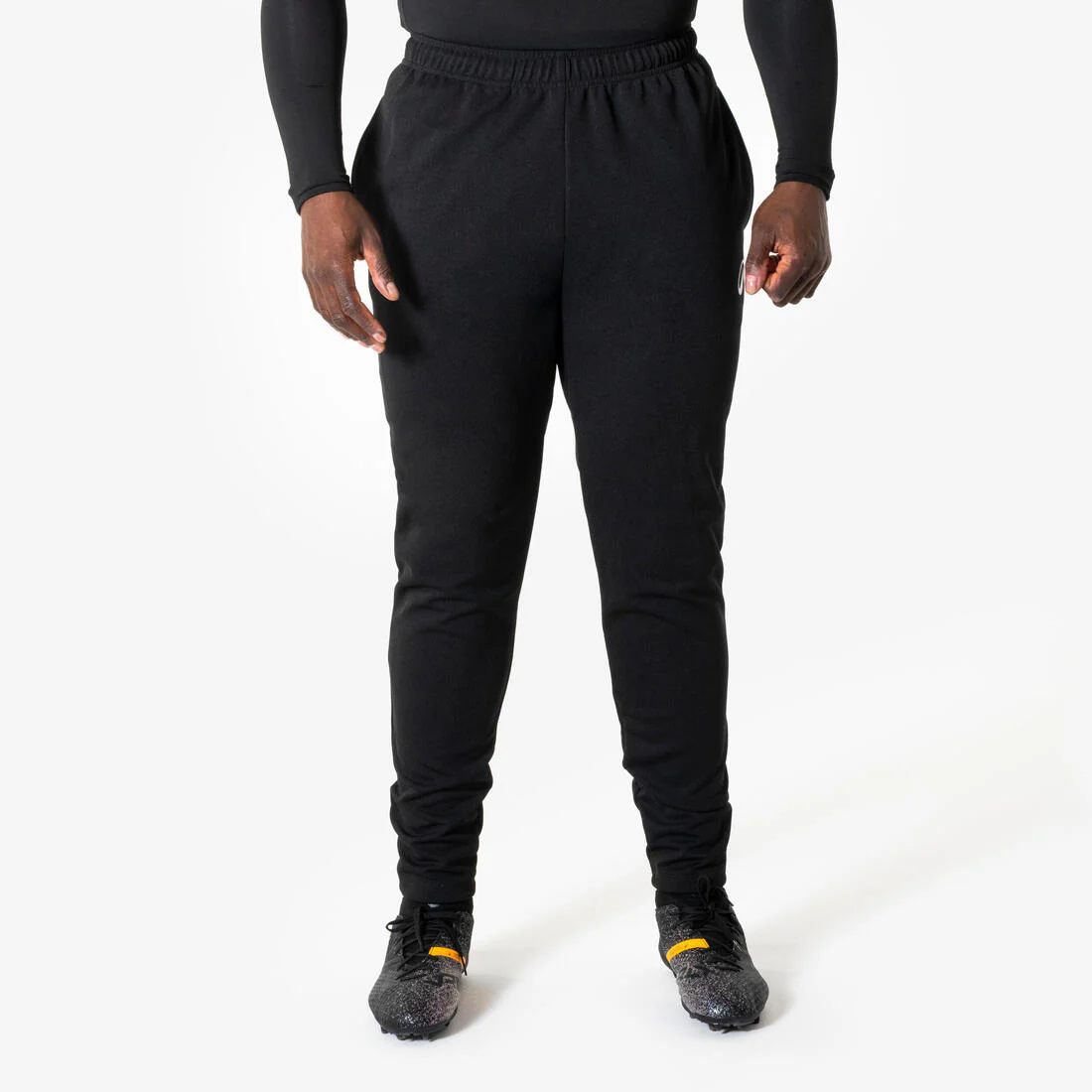 Pantalón de fútbol negro para adulto Essentiel