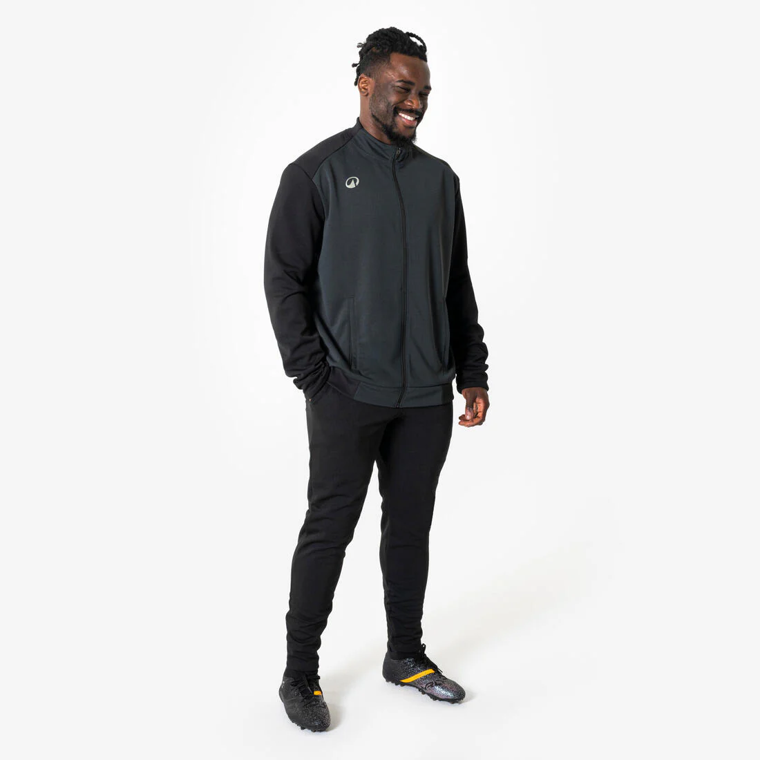 Pantalón de fútbol negro para adulto Essentiel - Image 2