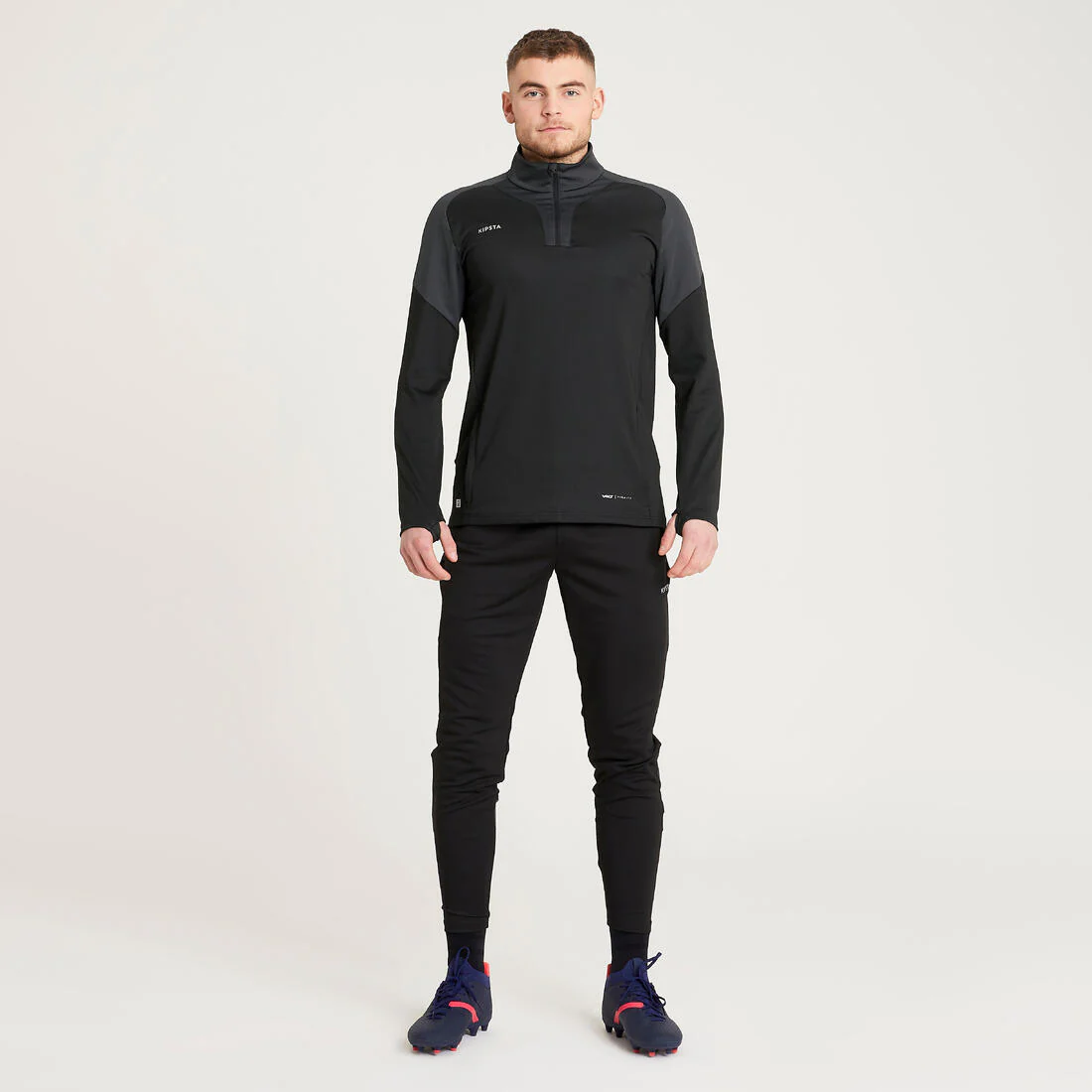 Pantalón de futbol VIRALTO CLUB gris carbono y negro - Image 13