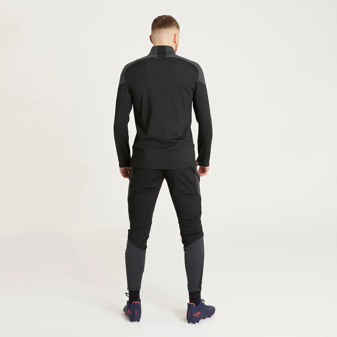 Pantalón de futbol VIRALTO CLUB gris carbono y negro - Image 14