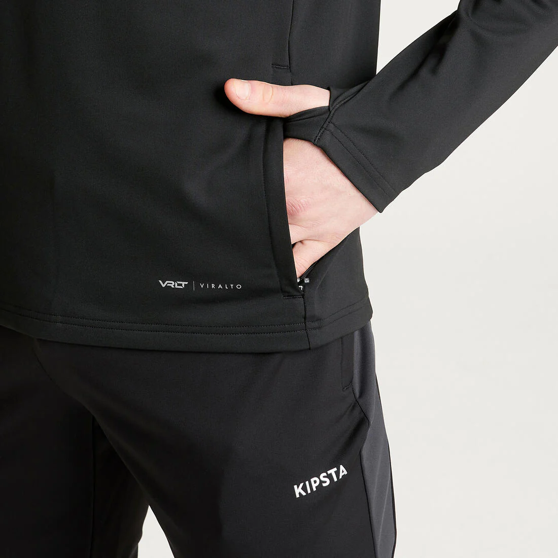Pantalón de futbol VIRALTO CLUB gris carbono y negro - Image 15