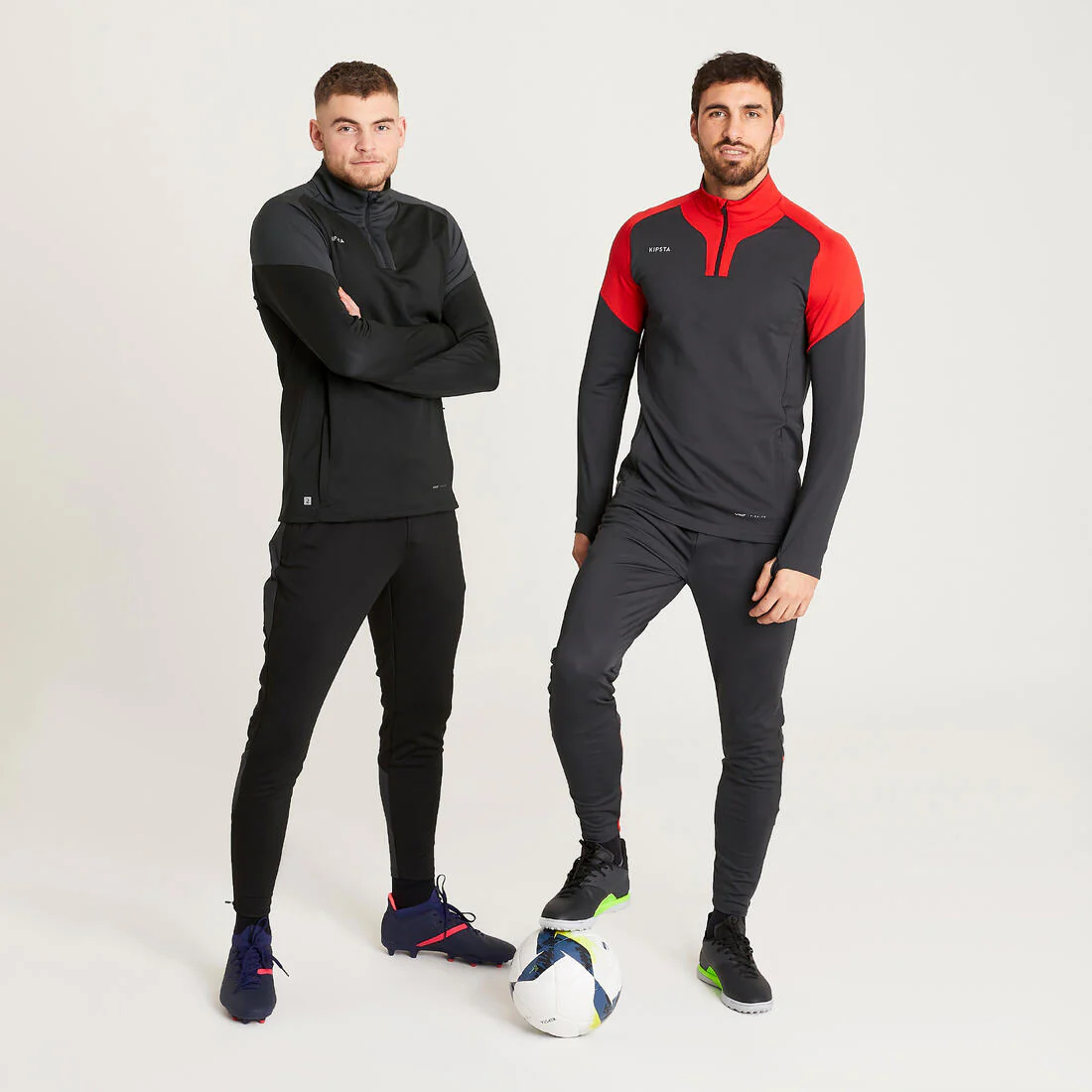 Pantalón de futbol VIRALTO CLUB gris carbono y negro - Image 18